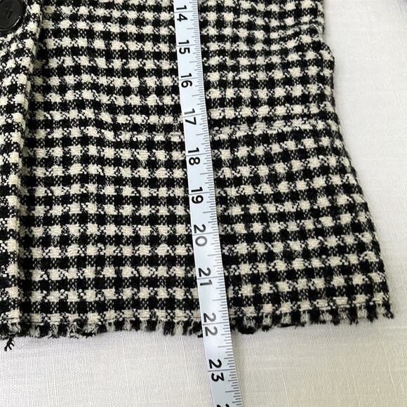 ETOILE ISABEL MARANT Lyra Houndstooth Blazer, Black/White Size 40 - Picture 5 of 7